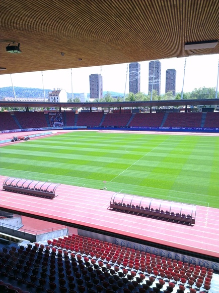 View from the restaurant on the infield